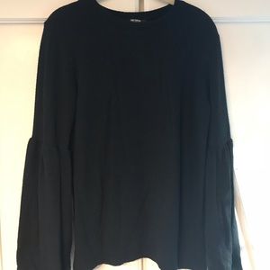 Black Zara Sweater with flute sleeves